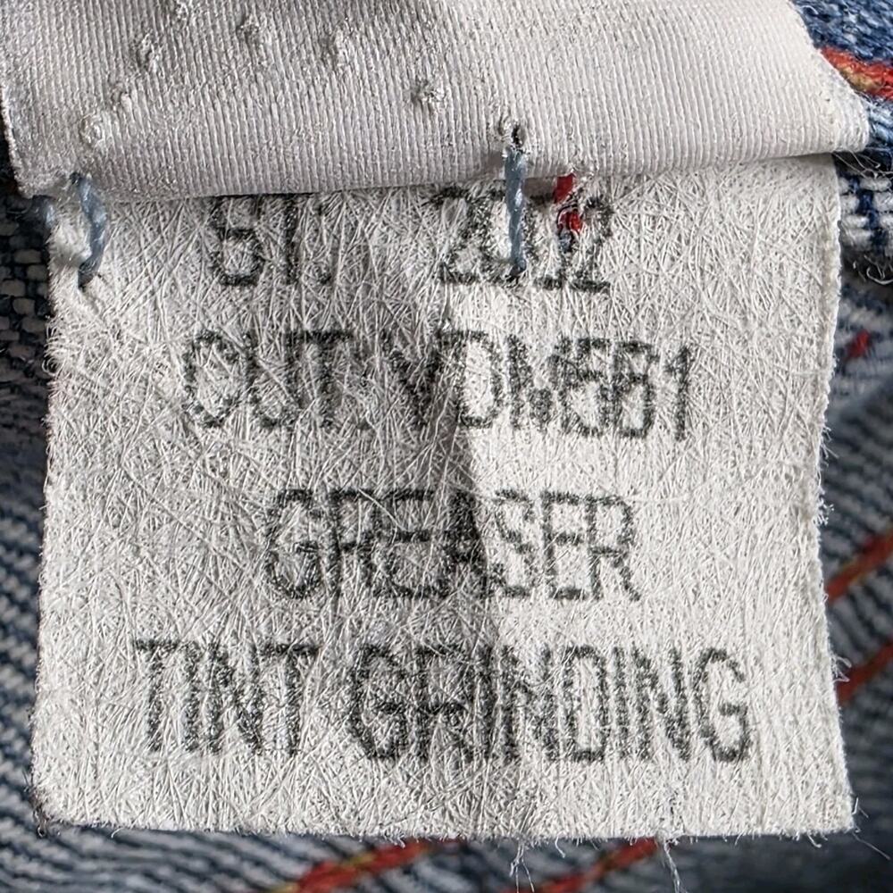 Y2K Von Dutch Compton Distressed Paint Splatter Jeans USA Made 34x32 - Picture 11 of 12